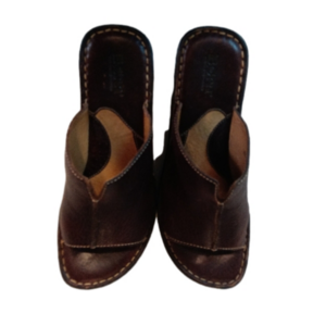 Born open toe mules sandles brown leather size 8 pre loved great condition